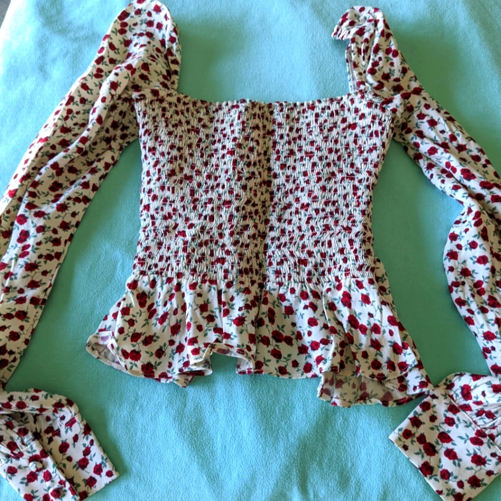 Reformation floral top size 0